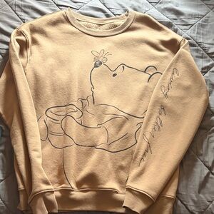 Tan Winnie The Pooh Disney Sweatshirt